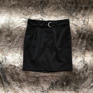 Banana Republic Black Pencil Skirt w/ Belt - Sz 4